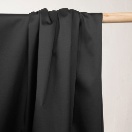 Tissu denim chino noir - pretty mercerie - mercerie en ligne
