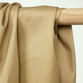 Tissu denim chino beige - pretty mercerie - mercerie en ligne