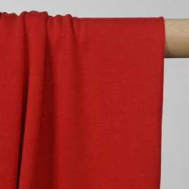 Tissu jersey cupro rouge  - pretty mercerie - mercerie en ligne