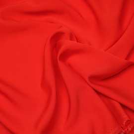 Tissu proviscose rouge poppy  - pretty mercerie - mercerie en ligne