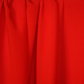 Tissu proviscose rouge poppy  - pretty mercerie - mercerie en ligne