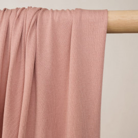 Tissu jersey cupro rose misty - pretty mercerie - mercerie en ligne