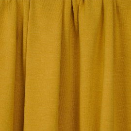 Tissu jersey cupro jaune moutarde  - pretty mercerie - mercerie en ligne