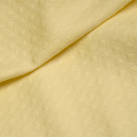Tissu Jacquard Jardin d'hiver Blanc