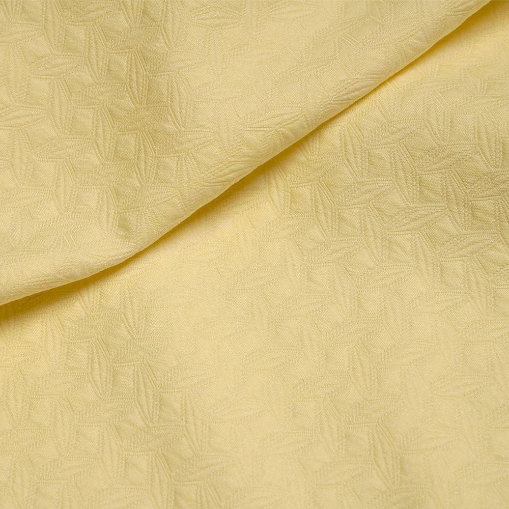 Tissu Jacquard Jardin d'hiver Blanc