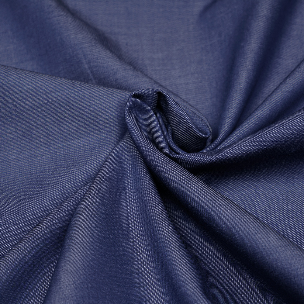 Tissu coton effet denim bleu indigo - pretty mercerie - mercerie en ligne