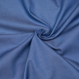 TISSU COTON IMPRIMÉ ANCRE BLEU & BLANC X 10CM
