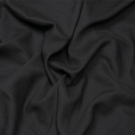 Tissu crêpe proviscose noir - pretty mercerie - mercerie en ligne