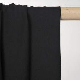 Tissu crêpe proviscose noir - pretty mercerie - mercerie en ligne