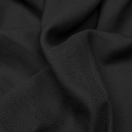 Tissu crêpe proviscose noir - pretty mercerie - mercerie en ligne