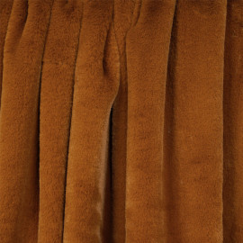 Tissu fausse fourrure caramel - pretty mercerie - mercerie en ligne