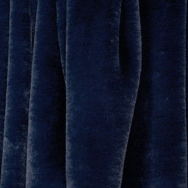 Tissu fausse fourrure bleu pétrole - pretty mercerie - mercerie en ligne