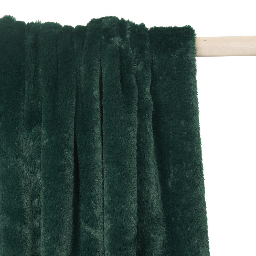 Tissu fausse fourrure vert canard - pretty mercerie - mercerie en ligne