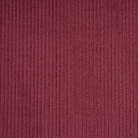 Tissu velours côtelé coton ruby wine - mercerie en ligne - pretty mercerie 