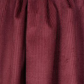 Tissu velours côtelé coton ruby wine - mercerie en ligne - pretty mercerie 
