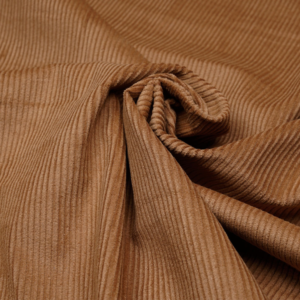 Tissu velours côtelé coton cashew - mercerie en ligne - pretty mercerie