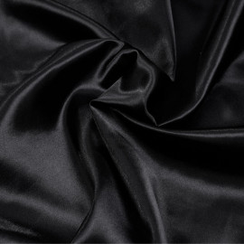 Doublure satin polyester noir - pretty mercerie - mercerie en ligne