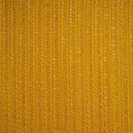 tissu lainage léger tissé golden yellow et fils lurex - pretty mercerie - mercerie en ligne