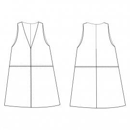 Robe Akita - pretty patron - patron  de couture - pretty mercerie - mercerie en ligne