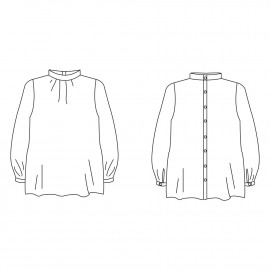 Chemisier Tottori - pretty patron - patron  de couture - pretty mercerie - mercerie en ligne