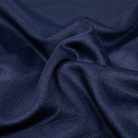 Tissu lainage bleu peacoat - pretty mercerie - mercerie en ligne