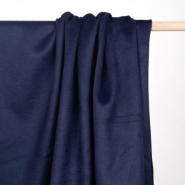 Tissu lainage bleu peacoat - pretty mercerie - mercerie en ligne