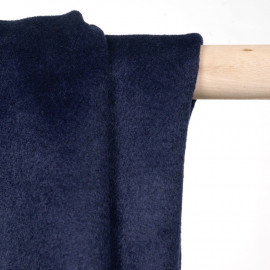 Tissu lainage bleu peacoat - pretty mercerie - mercerie en ligne