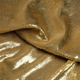 TISSU SEQUIN EFFET CUIR NOIR