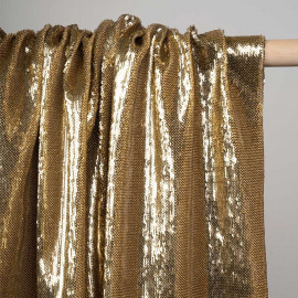 Tissu sequin doré - pretty mercerie - mercerie en ligne