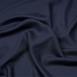 Tissu crêpe proviscose bleu éclipse - pretty mercerie - mercerie en ligne