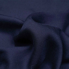 Tissu crêpe proviscose bleu éclipse - pretty mercerie - mercerie en ligne