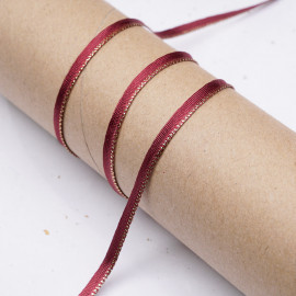Rubans tissé graphique rose & noir
