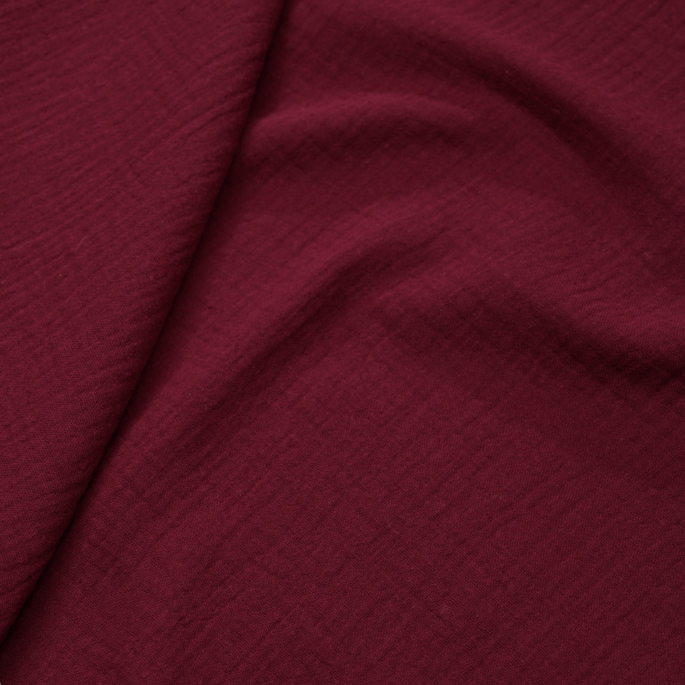 tissu double gaze de coton rumba red  - pretty mercerie - mercerie en ligne