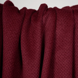 Tissu drap de laine ruby wine - pretty mercerie - mercerie en ligne