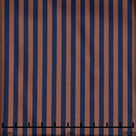 TISSU COTON IMPRIMÉ ANCRE BLEU & BLANC X 10CM