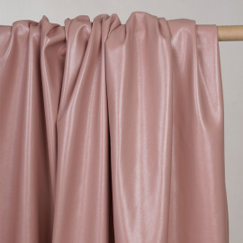 Tissu simili cuir texturé rose dawn  -pretty mercerie - mercerie en ligne