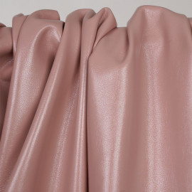 Tissu simili cuir texturé rose dawn  -pretty mercerie - mercerie en ligne