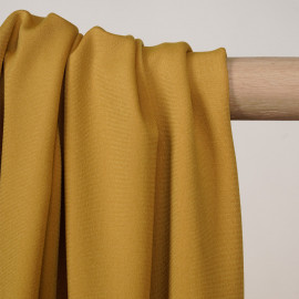 Tissu de sport stretch respirant moutarde - pretty mercerie - mercerie en ligne