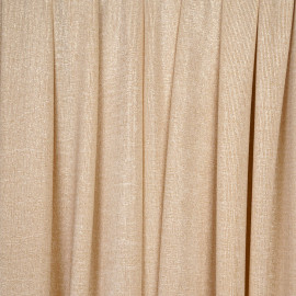 Tissu maillot de bain beige et paillettes or - pretty mercerie - mercerie en ligne
