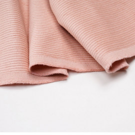 Tissu velours côtelé coton rose corail - pretty mercerie - mercerie en ligne