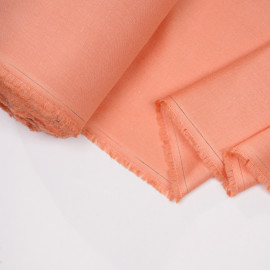 Tissu lin et viscose corail reef - pretty mercerie - mercerie en ligne
