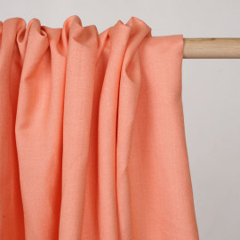 Tissu lin et viscose corail reef - pretty mercerie - mercerie en ligne