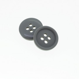Bouton rond gris fer