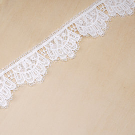 Ruban guipure blanc cassé couronne | pretty mercerie | mercerie en ligne