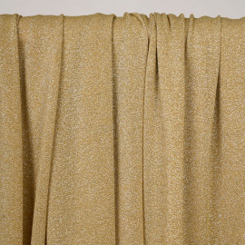 Tissu maillot de bain gold fil lurex argent - pretty mercerie - mercerie en ligne