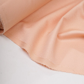 Tissu crêpe abricot ice - pretty mercerie - mercerie en ligne