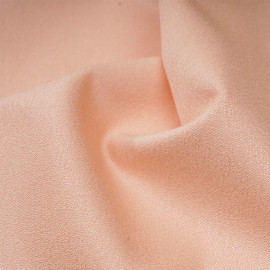 Tissu crêpe abricot ice - pretty mercerie - mercerie en ligne
