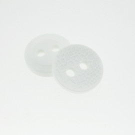 Bouton rond effet girafe blanc