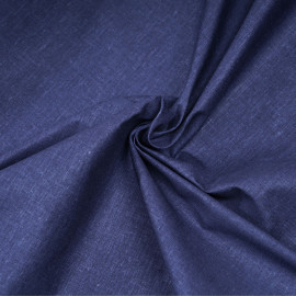 TISSU COTON IMPRIMÉ ANCRE BLEU & BLANC X 10CM