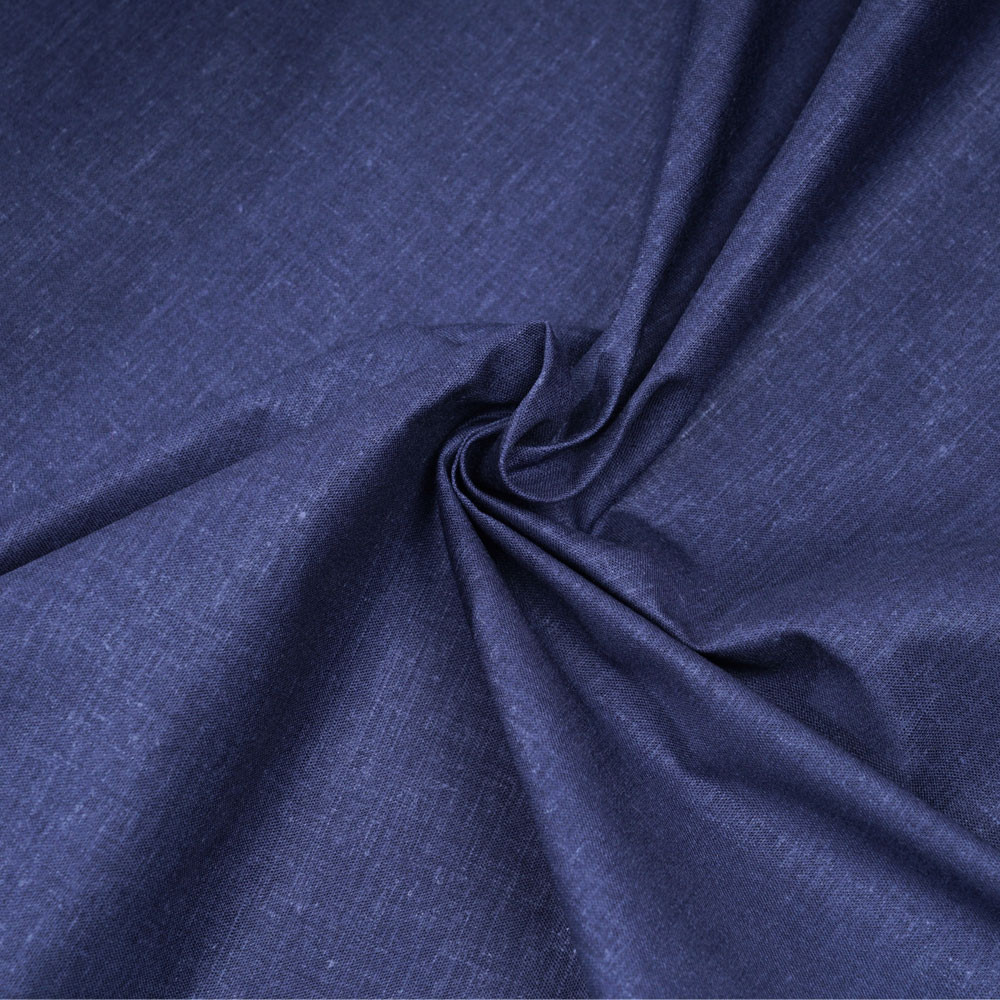TISSU COTON IMPRIMÉ ANCRE BLEU & BLANC X 10CM